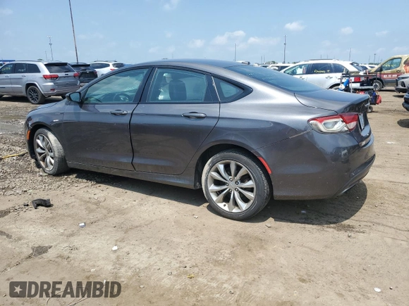 2015 Chrysler 200 S with VIN 1C3CCCBB8FN759936, listed as a Copart auction lot 62585775 with 116,487 mi miles and Clean title. Bid and sale history available at DreamBid. Image 2.