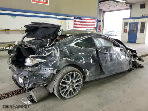 2016 Lexus RC 350 with VIN JTHHE5BC5G5011628, listed as a Copart auction lot 71476914 with 0 mi miles and Salvage Title. Bid and sale history available at carsss.com. Image 3.
