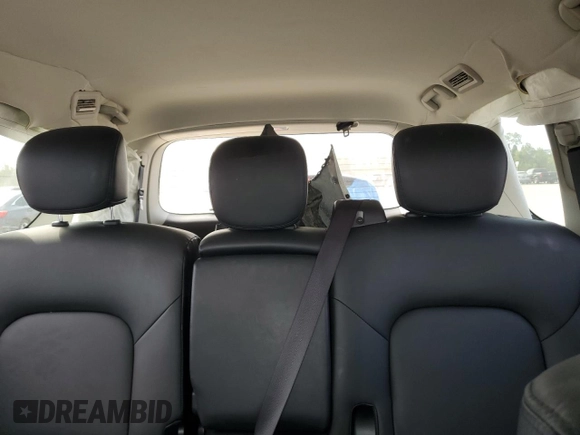 2022 Nissan Armada SV with VIN JN8AY2AC0N9160114, listed as a Copart auction lot 76266474 with 44,285 mi miles and Salvage Title. Bid and sale history available at carsss.com. Image 10.