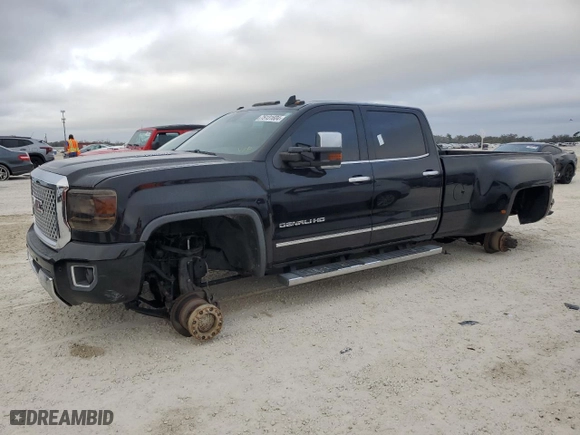 2015 GMC Sierra 3500HD Denali with VIN 1GT424E80FF657761, listed as a Copart auction lot 75131604 with 78,011 mi miles and Non Repairable. Bid and sale history available at carsss.com. Image 1.