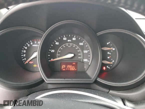 2015 Kia Rio EX with VIN KNADN4A34F6448442, listed as a Copart auction lot 43217555 with 111,082 mi miles and Salvage Title. Bid and sale history available at carsss.com. Image 9.
