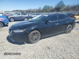 2020 Nissan Maxima Platinum with VIN 1N4AA6FV3LC381634, listed as a Copart auction lot 47766745 with 76,392 mi miles and Salvage Title. Bid and sale history available at DreamBid. Image 1.