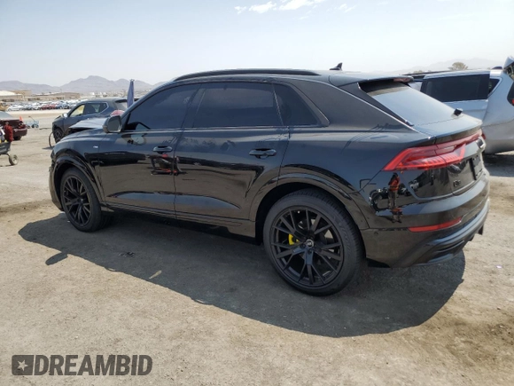 2019 Audi Q8 Premium Plus with VIN WA1EVAF13KD011514, listed as a Copart auction lot 64988564 with 81,316 mi miles and Salvage Title. Bid and sale history available at carsss.com. Image 2.