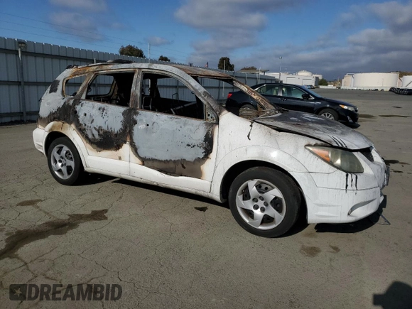 2004 Pontiac Vibe with VIN 5Y2SL62874Z422211, listed as a Copart auction lot 55469035 with Not provided miles and Non repairable. Bid and sale history available at DreamBid. Image 4.