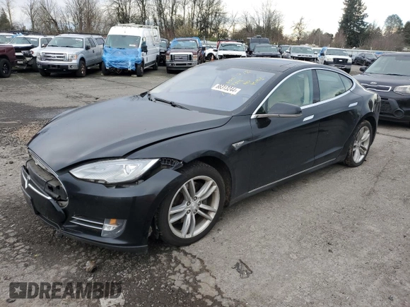 2014 Tesla Model S 60 with VIN 5YJSA1H18EFP45810, listed as a Copart auction lot 86313244 with Not Provided miles and Salvage Title. Bid and sale history available at DreamBid. Image 1.