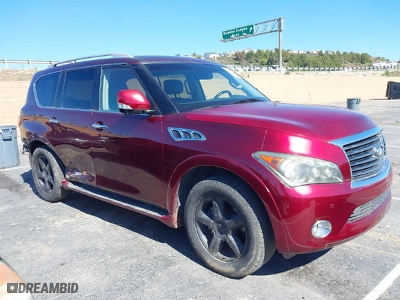 2011 Infiniti QX56 8-passenger with VIN JN8AZ2NCXB9301158, listed as a IAAI auction lot 41557465 with NaN miles. Bid and sale history available at carsss.com. Image 13.
