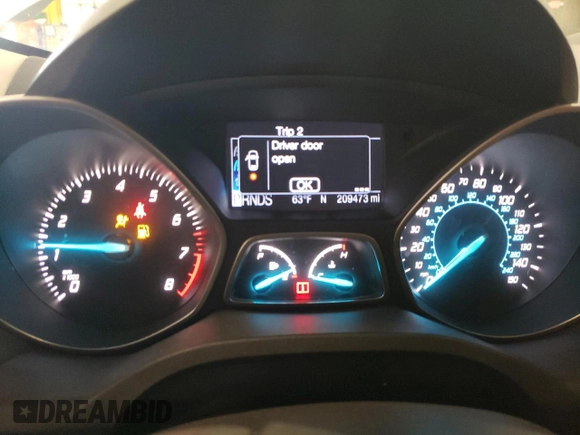 2013 Ford Escape SE with VIN 1FMCU9G91DUA74516, listed as a Copart auction lot 54197845 with 209,473 mi miles and Salvage title. Bid and sale history available at DreamBid. Image 9.