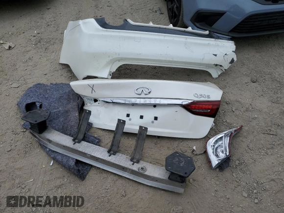2018 Infiniti Q50 Sport z VIN JN1EV7AP9JM362031, wystawiony jako Copart lot #53579505 z przebiegiem 57 217 mil mil oraz Szkoda całkowita • Salvage title. Historia ofert i sprzedaży dostępna na DreamBid. Obrazek 12.