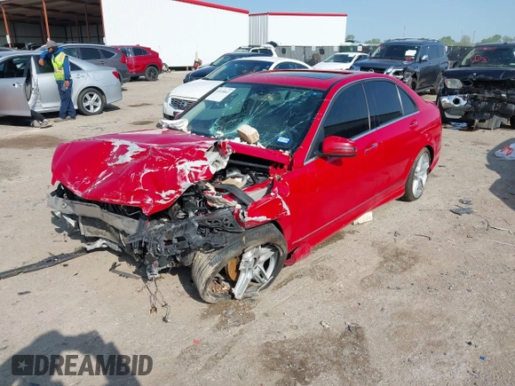 2013 Mercedes-Benz C-Class C 350 Sport with VIN WDDGF5HB4DR263566, listed as a IAAI auction lot 41918842 with 128,997 mi miles. Bid and sale history available at carsss.com. Image 2.