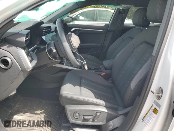 2024 Audi A3 Premium Plus with VIN WAUBUDGY8RA024308, listed as a Copart auction lot 65782184 with 7,654 mi miles and Salvage Title. Bid and sale history available at carsss.com. Image 7.