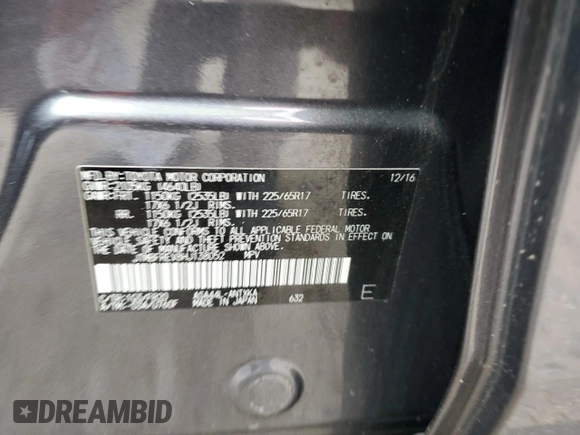 2017 Toyota RAV4 LE z VIN JTMBFREV8HJ138052, wystawiony jako Copart lot #61393655 z przebiegiem 49 785 mil mil oraz Szkoda całkowita • Salvage title. Historia ofert i sprzedaży dostępna na DreamBid. Obrazek 14.