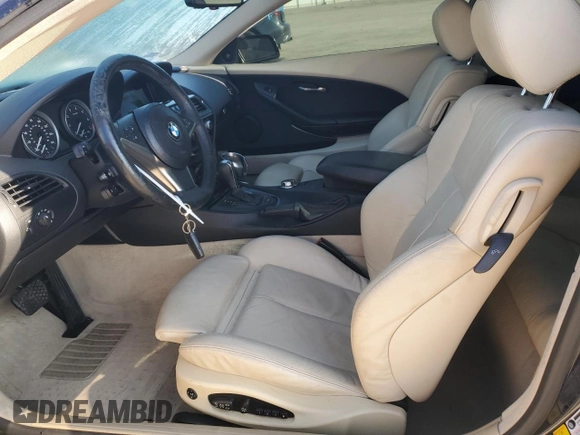 2006 BMW 6 Series 650Ci with VIN WBAEH13496CR50851, listed as a Copart auction lot 87455644 with 57,481 mi miles and Salvage Title. Bid and sale history available at carsss.com. Image 7.