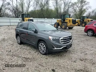 2020 GMC Terrain SLT with VIN 3GKALVEX0LL131679, listed as a Copart auction lot 53706415 with 105,057 mi miles and Salvage Title. Bid and sale history available at carsss.com. Image 14.