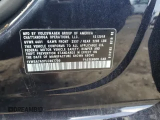 2020 Volkswagen Passat SE with VIN 1VWSA7A37LC007700, listed as a Copart auction lot 49352785 with 117,627 mi miles and Salvage title. Bid and sale history available at DreamBid. Image 12.