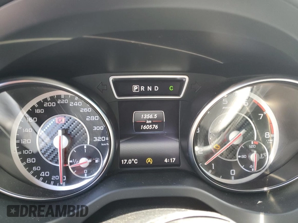 2015 Mercedes-Benz CLA 45 AMG with VIN WDDSJ5CB7FN195208, listed as a Copart auction lot 53161445 with 160,576 mi miles and Clean Title. Bid and sale history available at DreamBid. Image 9.