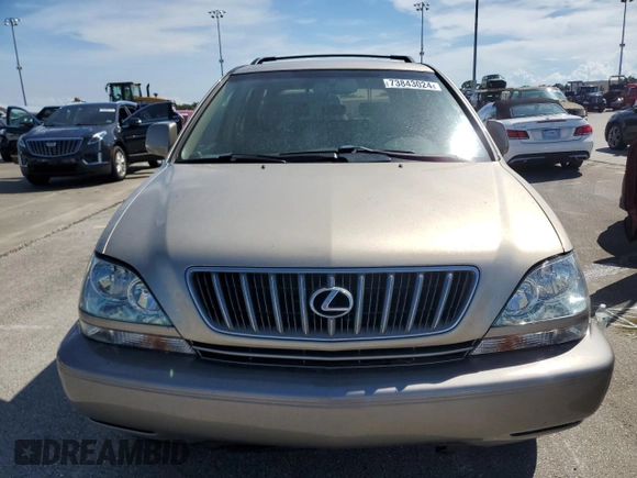 2002 Lexus RX 300 with VIN JTJHF10U620287418, listed as a Copart auction lot 73843024 with 111,588 mi miles and Salvage Title. Bid and sale history available at carsss.com. Image 5.