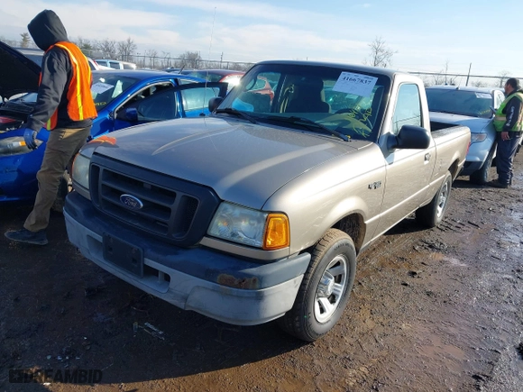 2004 Ford Ranger XL with VIN 1FTYR10D54PB48434, listed as a IAAI auction lot 41667837 with 116,421 mi miles. Bid and sale history available at carsss.com. Image 17.
