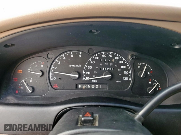 1997 Ford Ranger XLT with VIN 1FTCR14X3VPA62832, listed as a Copart auction lot 54961095 with 144,259 mi miles and Salvage title. Bid and sale history available at DreamBid. Image 9.