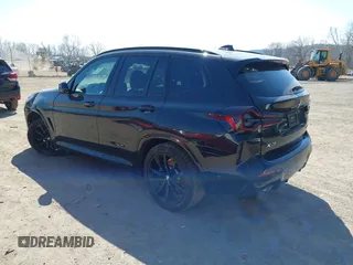 2023 BMW X3 xDrive30i with VIN 5UX53DP06P9R54010, listed as a IAAI auction lot 41790527 with 34,666 mi miles. Bid and sale history available at carsss.com. Image 3.