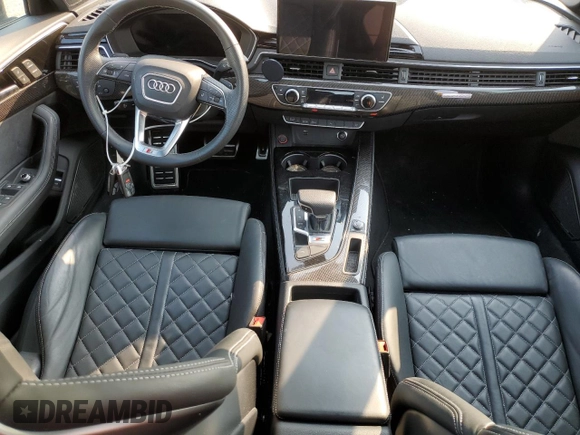 2023 Audi S4 Prestige with VIN WAUC4AF46PA050677, listed as a Copart auction lot 69100594 with 31,643 mi miles and Salvage Title. Bid and sale history available at carsss.com. Image 8.