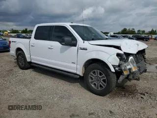 2017 Ford F-150 XL with VIN 1FTEW1CP5HKC11102, listed as a Copart auction lot 54764785 with 195,901 mi miles and Salvage title. Bid and sale history available at DreamBid. Image 4.