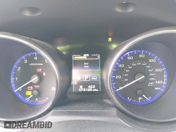 2016 Subaru Outback 2.5i Premium with VIN 4S4BSADC9G3204071, listed as a IAAI auction lot 41803687 with 73,126 mi miles. Bid and sale history available at carsss.com. Image 7.