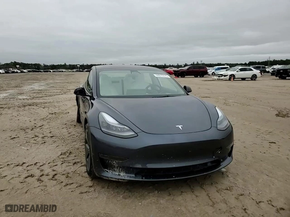 2023 Tesla Model 3 with VIN 5YJ3E1EAXPF670589, listed as a Copart auction lot 44815515 with 10,521 mi miles and Salvage Title. Bid and sale history available at carsss.com. Image 10.