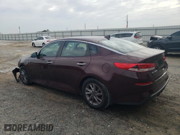 2020 Kia Optima SE with VIN 5XXGT4L39LG396418, listed as a Copart auction lot 53016595 with 40,798 mi miles and Non repairable. Bid and sale history available at DreamBid. Image 2.
