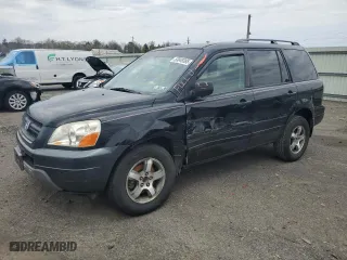2003 Honda Pilot EX with VIN 2HKYF18783H612415, listed as a Copart auction lot 53049385 with 258,932 mi miles and Salvage Title. Bid and sale history available at carsss.com. Image 1.