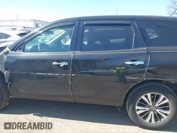 2018 Nissan Pathfinder S with VIN 5N1DR2MM0JC664021, listed as a IAAI auction lot 41741100 with 106,786 mi miles and . Bid and sale history available at DreamBid. Image 15.
