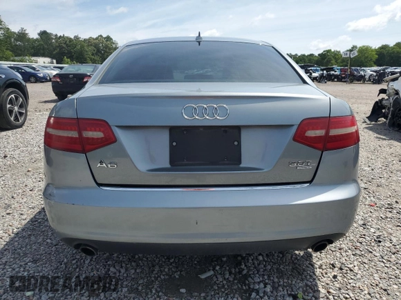 2010 Audi A6 Premium Plus with VIN WAUFGAFB5AN037275, listed as a Copart auction lot 58584415 with 128,628 mi miles and Salvage title. Bid and sale history available at DreamBid. Image 6.