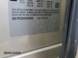 2014 Cadillac XTS Premium z VIN 2G61P5S3XE9246932, wystawiony jako Copart lot #84531124 z przebiegiem 152 330 mil mil oraz Szkoda całkowita • Salvage title. Historia ofert i sprzedaży dostępna na DreamBid. Obrazek 14.