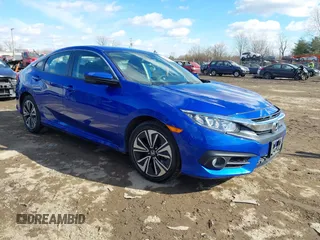 2017 Honda Civic Sedan EX-T with VIN 19XFC1E33HE028257, listed as a IAAI auction lot 41395356 with 51,154 mi miles. Bid and sale history available at carsss.com. Image 1.