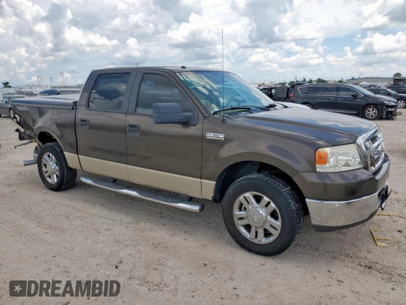 2008 Ford F-150 XL with VIN 1FTRW12W18KF04621, listed as a Copart auction lot 62176355 with 195,577 mi miles and Salvage title. Bid and sale history available at DreamBid. Image 4.