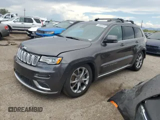 2019 Jeep Grand Cherokee Summit with VIN 1C4RJFJT6KC571428, listed as a Copart auction lot 58984634 with 34,288 mi miles and Salvage title. Bid and sale history available at DreamBid. Image 1.