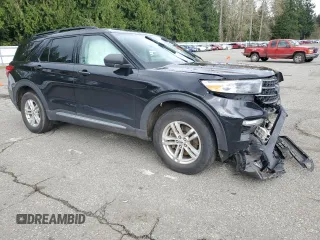 2020 Ford Explorer XLT with VIN 1FMSK8DHXLGC39354, listed as a Copart auction lot 51345865 with Not Provided miles and Salvage Title. Bid and sale history available at DreamBid. Image 4.