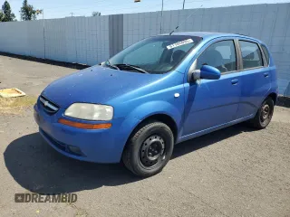 2006 Chevrolet Aveo LS with VIN KL1TD66676B583039, listed as a Copart auction lot 61105095 with 190,497 mi miles and Salvage title. Bid and sale history available at DreamBid. Image 1.