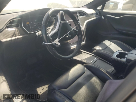 2018 Tesla Model S 75D with VIN 5YJSA1E25JF243778, listed as a Copart auction lot 63118345 with 23,356 mi miles and Salvage title. Bid and sale history available at DreamBid. Image 8.