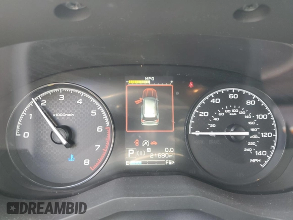 2019 Subaru Forester with VIN JF2SKACC7KH463306, listed as a Copart auction lot 57237345 with 21,680 mi miles and Salvage title. Bid and sale history available at DreamBid. Image 9.