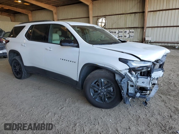 2022 Chevrolet Traverse LS with VIN 1GNEVFKW6NJ131485, listed as a Copart auction lot 87547575 with 46,598 mi miles and Clean Title. Bid and sale history available at carsss.com. Image 4.