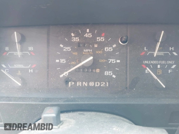 1992 Ford Ranger with VIN 1FTCR10U9NUC64555, listed as a IAAI auction lot 41721742 with 13,360 mi miles. Bid and sale history available at carsss.com. Image 7.