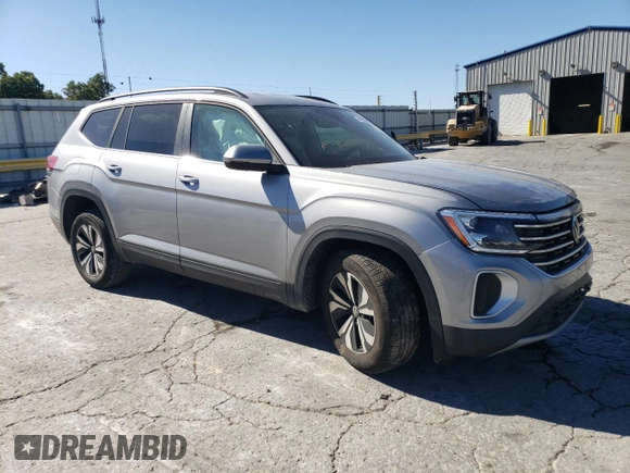 2024 Volkswagen Atlas SE with VIN 1V2DR2CAXRC527996, listed as a Copart auction lot 74796794 with 18,934 mi miles and Salvage title. Bid and sale history available at DreamBid. Image 4.