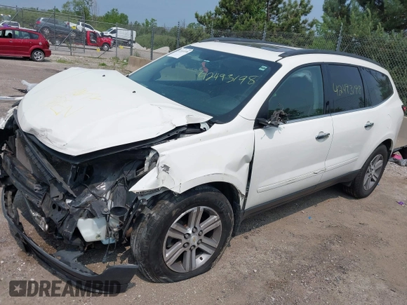2015 Chevrolet Traverse LT with VIN 1GNKVHKD6FJ135079, listed as a IAAI auction lot 42493198 with Not provided miles and . Bid and sale history available at DreamBid. Image 2.