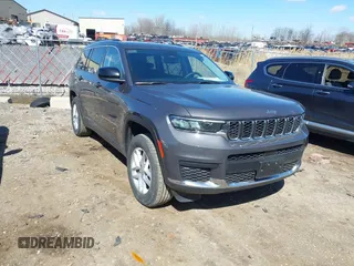2023 Jeep Grand Cherokee Laredo with VIN 1C4RJKAG4P8886122, listed as a IAAI auction lot 41890848 with 53,739 mi miles and . Bid and sale history available at DreamBid. Image 1.