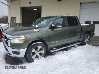 2021 Ram 1500 Big Horn z VIN 1C6RREFG9MN543345, wystawiony jako Copart lot #44691635 z przebiegiem 70 051 mil mil oraz Czysty tytuł • Clean title. Historia ofert i sprzedaży dostępna na DreamBid. Obrazek 1.