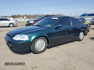 1997 Honda Civic DX with VIN 1HGEJ6126VL110659, listed as a Copart auction lot 49435455 with 150,808 mi miles and Salvage Title. Bid and sale history available at carsss.com. Image 1.