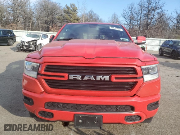 2020 Ram 1500 Laramie with VIN 1C6SRFDT9LN401373, listed as a Copart auction lot 88947705 with 52,161 mi miles and Salvage Title. Bid and sale history available at carsss.com. Image 5.