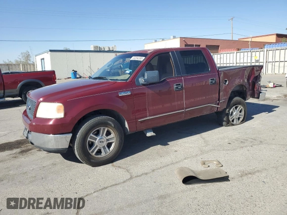 2005 Ford F-150 XLT with VIN 1FTPW12505KE04648, listed as a Copart auction lot 53284395 with 184,753 mi miles and Salvage Title. Bid and sale history available at carsss.com. Image 1.