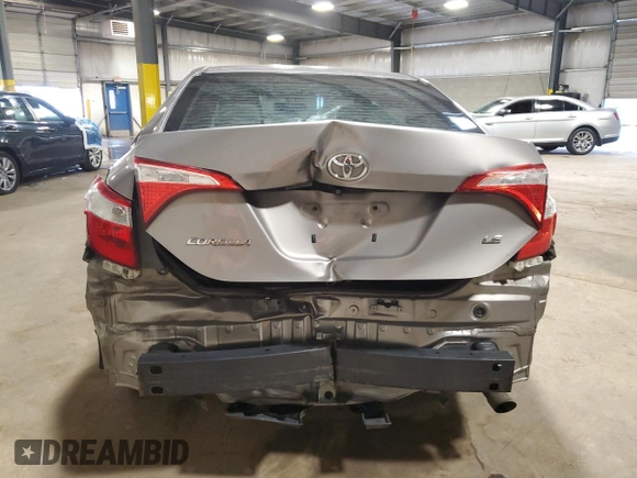 2016 Toyota Corolla L with VIN 2T1BURHE2GC519729, listed as a Copart auction lot 60902025 with 173,523 mi miles and Salvage title. Bid and sale history available at DreamBid. Image 6.