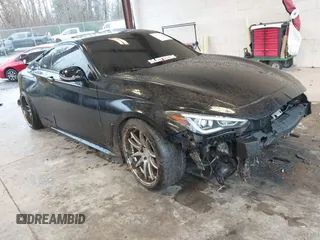 2017 Infiniti Q60 Sport with VIN JN1EV7EK5HM360687, listed as a IAAI auction lot 41243501 with 103,027 mi miles and . Bid and sale history available at carsss.com. Image 1.